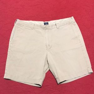 J. Crew Gramercy Khaki Men’s Cotton Shorts Waist 38 Good Condition